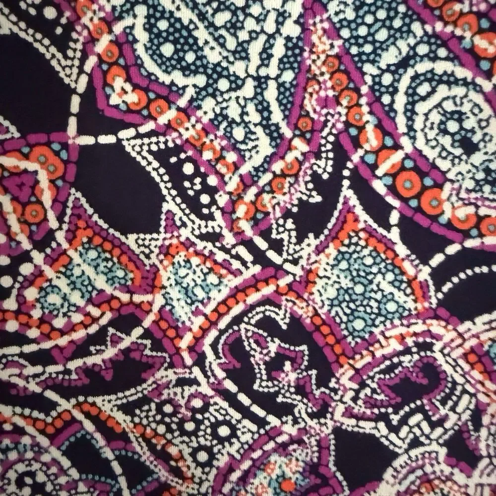 Title‎ Nine Dress S  Golf Athleisure Blue/Purple Paisley Stretch Pickleball - Picture 5 of 12